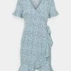 Angebote 👏 ONLY Petite ONLOLIVIA WRAP 👗 DRESS - Freizeitkleid - Dusk Blue | Damen 🔥