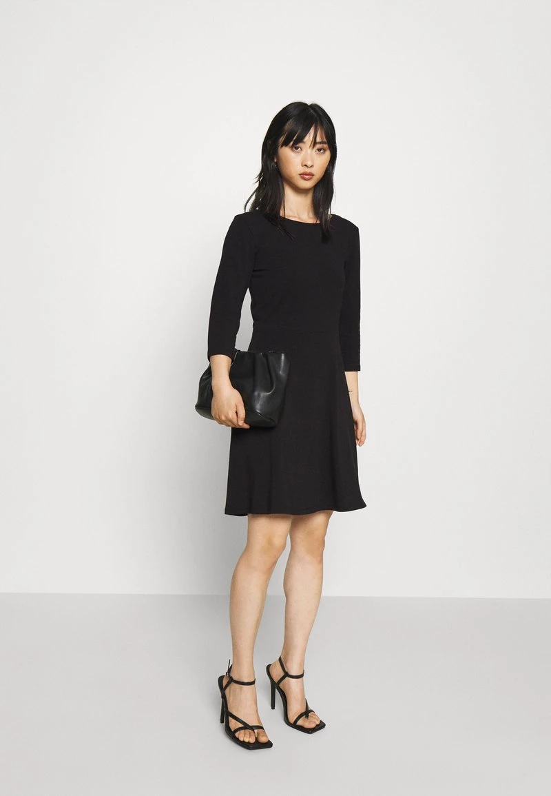 Brandneu ✔️ ONLY Petite Damen ONLLIVE LOVE SKATER 👗 DRESS - Jerseykleid - Black ⌛ – Bild 2