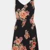 Neu ✨ ONLY Petite ONLKARMEN 👗 DRESS - Freizeitkleid - Black/orange | Damen 💯