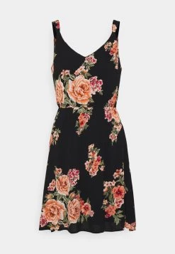 Neu ✨ ONLY Petite ONLKARMEN 👗 DRESS - Freizeitkleid - Black/orange | Damen 💯