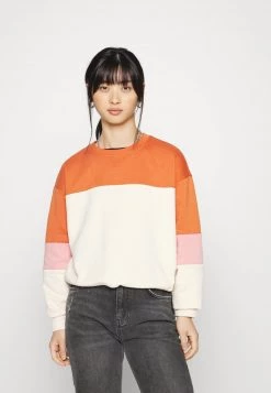 Rabatt 🔥 ONLY Petite ONLINC EVERY STRING O-NECKBLOCK - Sweatshirt - Whitecap Gray/bombay/rosette | Damen 👏