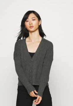 Am billigsten 😍 ONLY Petite Damen ONLKATIA SHORT CARDIGAN - Strickjacke - Dark Grey Melange 🥰