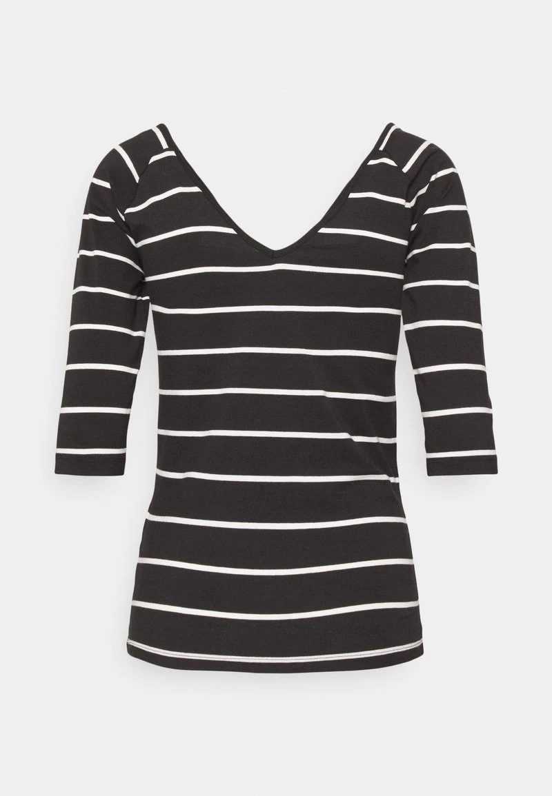 Blitzangebot 🧨 ONLY Petite Damen ONLFIFI V NECK - T-Shirt Print - Black Cloud Dancer 🧨 – Bild 2