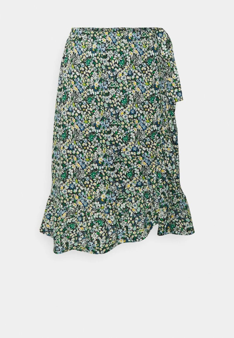 Billig ⌛ ONLY Petite ONLPELLA MIDI WRAP 👗 SKIRT - A-Linien-Rock - Strong Blue | Damen 💯