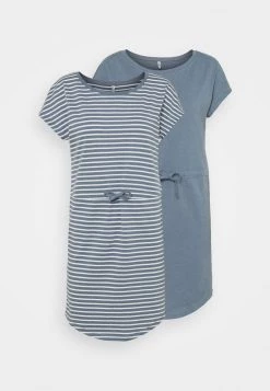 Angebote 👏 ONLY Petite Damen ONLMAY LIFE 👗 DRESS 2 PACK - Jerseykleid - Blue Mirage/blue Mir 😀