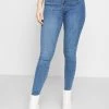 Am billigsten 👍 ONLY Petite Damen ONLPOWER MID PUSH UP - 👖 Jeans Skinny Fit - Medium Blue Denim 😉