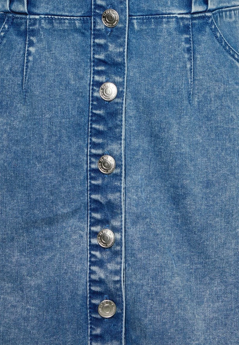 Besorgen 👏 ONLY Petite Damen ONLFLEUR BUTTON 👗 DRESS - 👖 Jeanskleid - Light Blue Denim 😍 – Bild 3