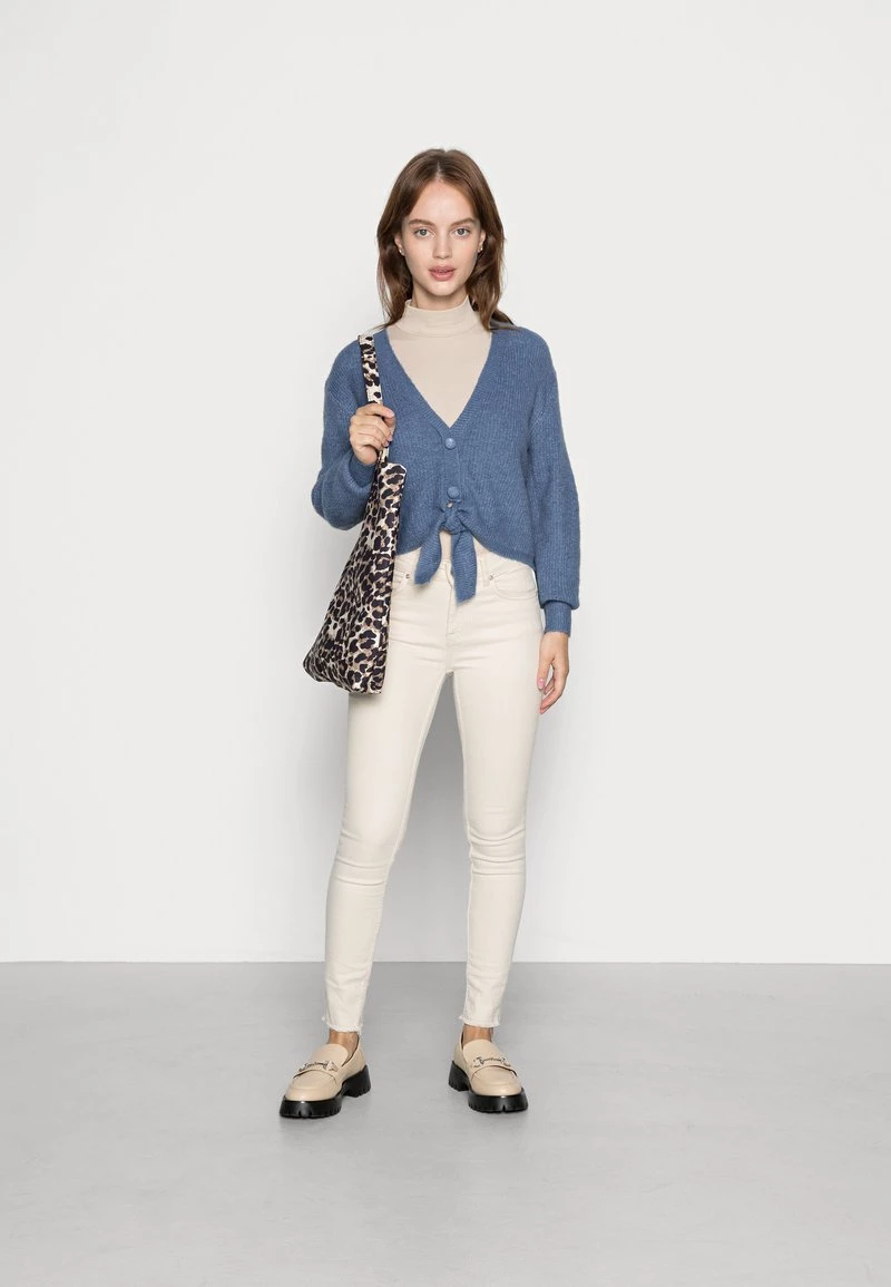 Angebote ✔️ ONLY Petite Damen ONLMONICA TIE CARDIGAN - Strickjacke - Moonlight Blue Melange 🥰 – Bild 2