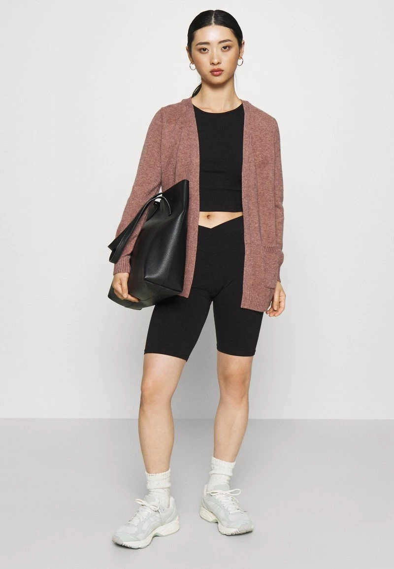 Bestpreis 🤩 ONLY Petite ONLLESLY OPEN CARDIGAN - Strickjacke - Rose Brown Melange | Damen 🎉 – Bild 4