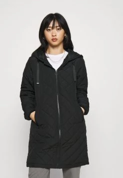 Schlussverkauf 🤩 ONLY Petite Damen ONLSANNE QUILTED LONG JACKET - Klassischer Mantel - Black ⌛