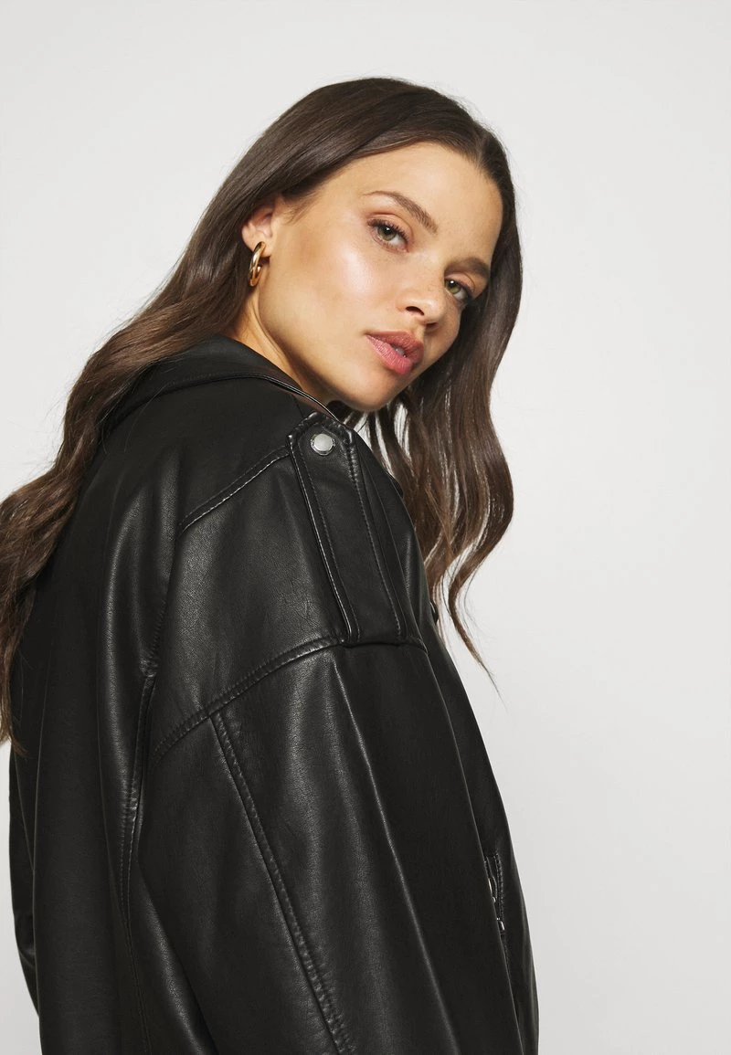 Großhandel 😉 ONLY Petite Damen ONLBELL BIKER - Lederjacke - Black 🌟 – Bild 6