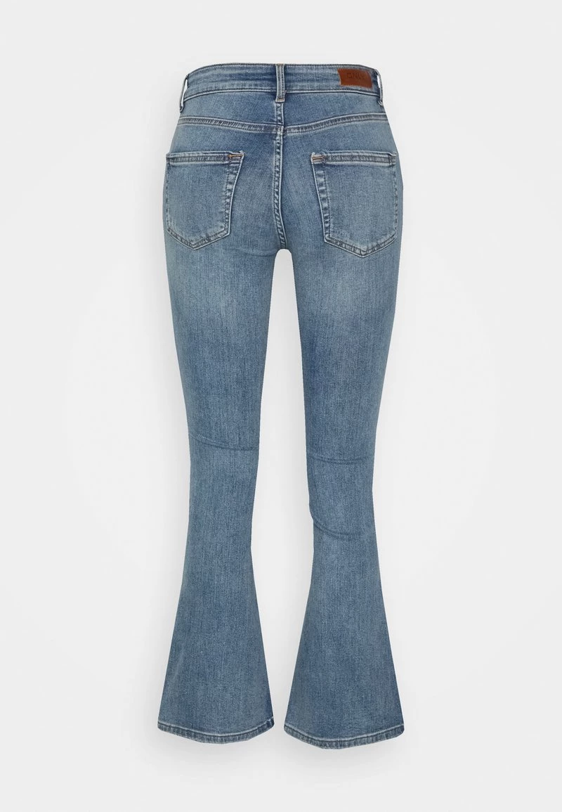Blitzangebot 🎉 ONLY Petite Damen ONLBLUSH MID - Flared 👖 Jeans - Light Blue Denim ✨ – Bild 2