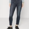 Bestes Angebot 😍 ONLY Petite Damen ONLHUSH LIFE MID PAPERBAG - 👖 Jeans Skinny Fit - Blue Black Denim ⌛