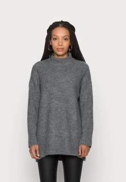 Coupon 😀 ONLY Petite ONLKARINNA HIGHNECK - Strickpullover - Medium Grey Melange | Damen 👏