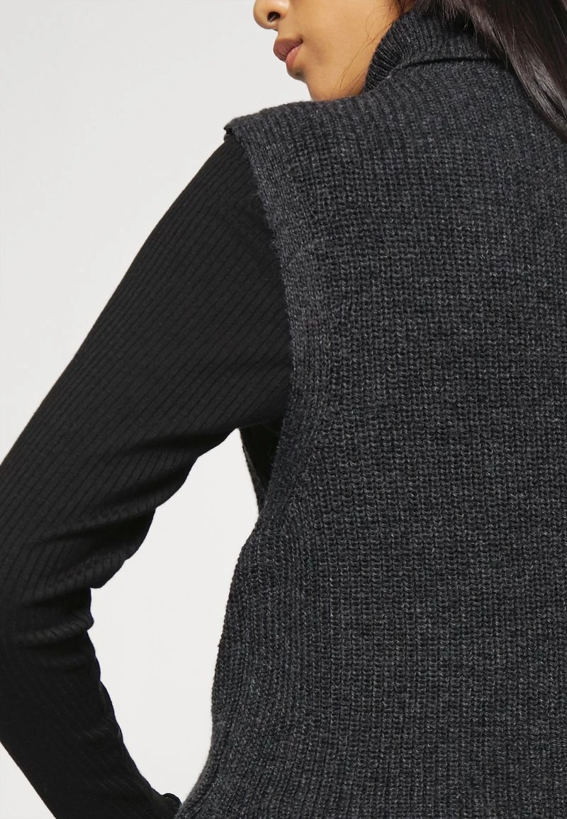 Bestes Angebot 💯 ONLY Petite Damen ONLPARIS LIFE ROLL - Strickpullover - Dark Grey Melange 👏 – Bild 6