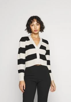 Billig 💯 ONLY Petite Damen ONLNICA PUFF STRIPE - Strickjacke - Pumice Stonew/black 🥰