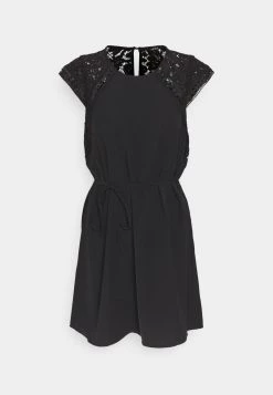 Bestes Angebot 😉 ONLY Petite Damen ONLFELICIA CAPSLEEVE 👗 DRESS - Freizeitkleid - Black ❤️