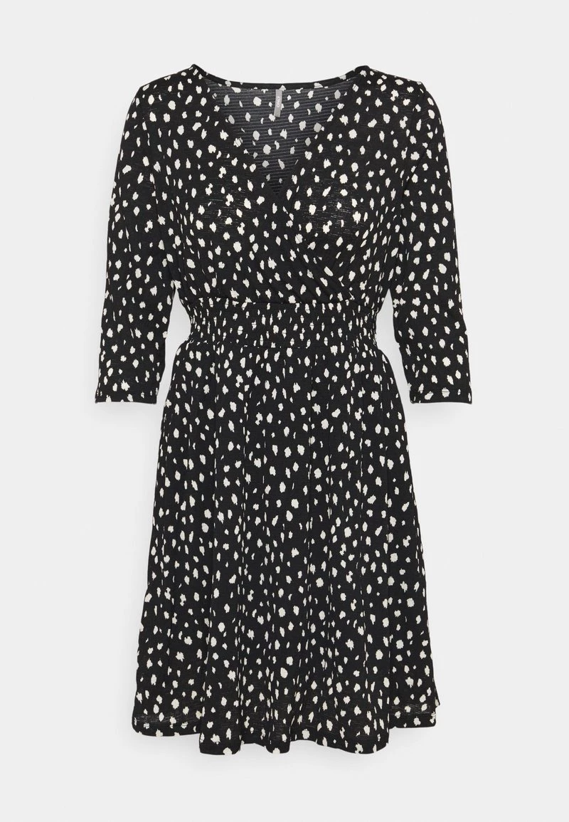 Coupon ❤️ ONLY Petite Damen ONLPELLA 3/4 WRAP SHORT 👗 DRESS - Jerseykleid - Black ⭐ – Bild 4