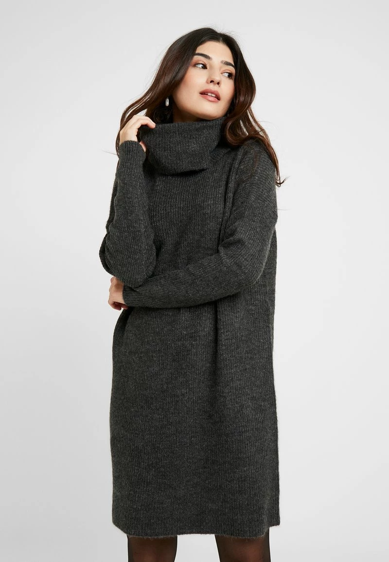 Blitzangebot 🔥 ONLY Petite ONLJANA 👗 DRESS - Strickkleid - Dark Grey Melange | Damen 😉