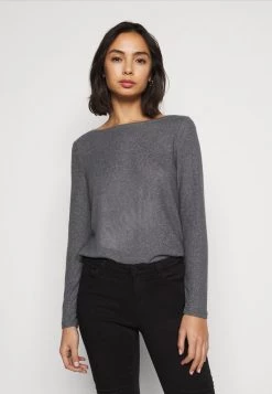 Großhandel 👍 ONLY Petite Damen ONLKALA BOAT NECK - Strickpullover - Medium Grey Melange 🥰
