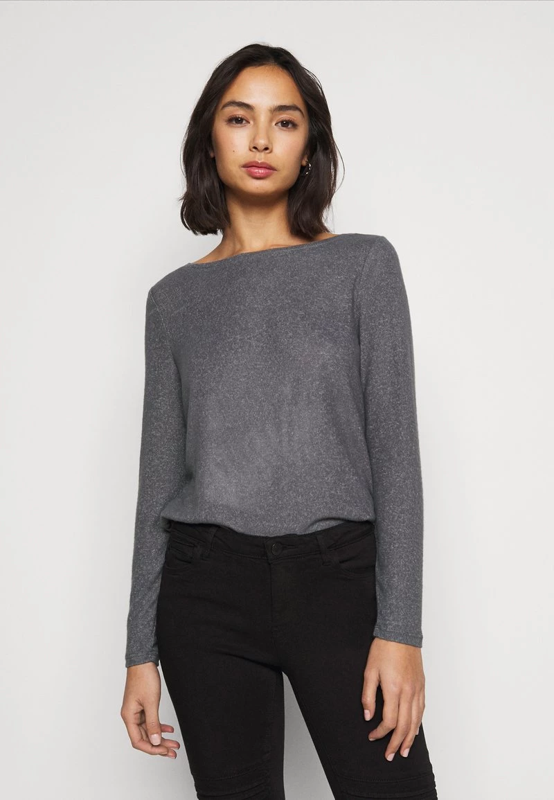 Großhandel 👍 ONLY Petite Damen ONLKALA BOAT NECK - Strickpullover - Medium Grey Melange 🥰