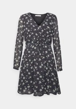 Brandneu 🧨 ONLY Petite Damen ONLHANNA V NECK 👗 DRESS - Freizeitkleid - Night Sky Mystic Ditsy 🔥