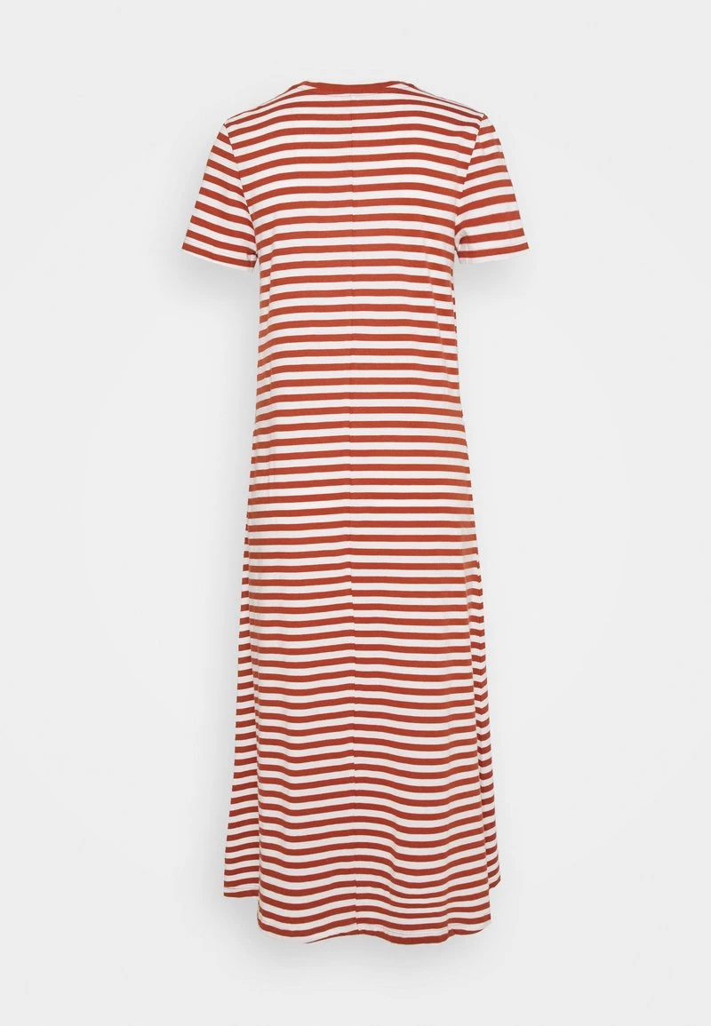 Großhandel 🎁 ONLY Petite Damen ONLMAY LONG STRIPE 👗 DRESS - Jerseykleid - Arabian Spice/cloud Dancer ❤️ – Bild 2