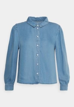 Aktion 😍 ONLY Petite Damen ONLBILLIE LIFE 👕 SHIRT - Hemdbluse - Medium Blue Denim ⌛