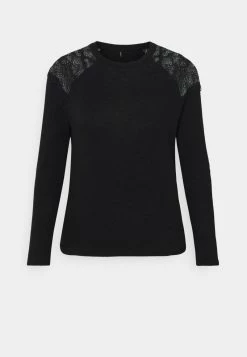 Bestes Angebot 😀 ONLY Petite Damen ONLKIRA MIX - Strickpullover - Black 🎁