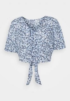 Brandneu ⌛ ONLY Petite Damen ONLPELLA KNOT - Bluse - Vintage Indigo Ranch 🔥