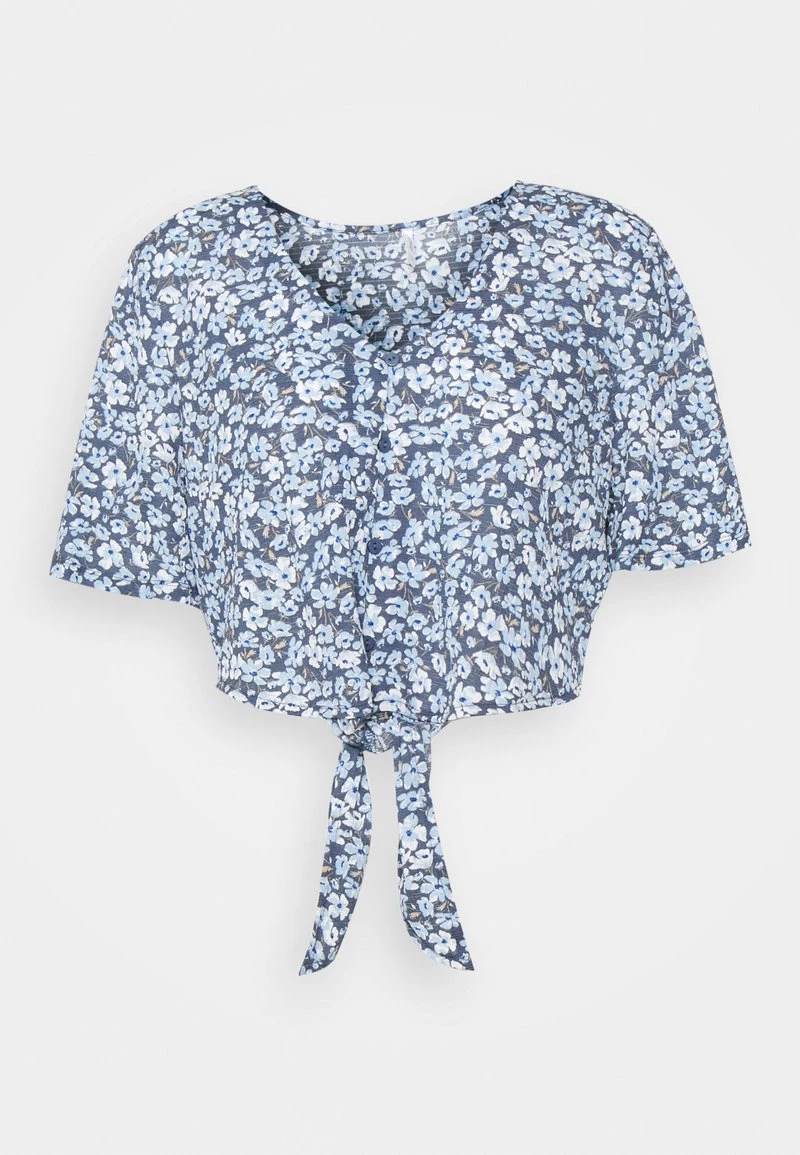 Brandneu ⌛ ONLY Petite Damen ONLPELLA KNOT - Bluse - Vintage Indigo Ranch 🔥