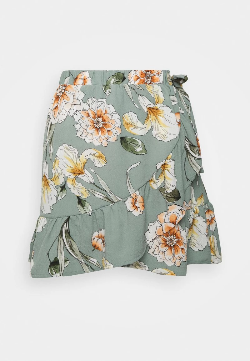Großhandel 🔥 ONLY Petite ONLNOVA LUX MERLE 👗 SKIRT - Wickelrock - Chinois Green Soft | Damen 🤩