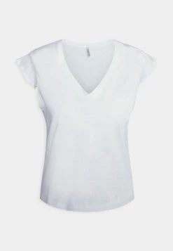 Schlussverkauf ✔️ ONLY Petite Damen ONLMAY FRILL 2 PACK - T-Shirt Print - Cloud Dancer/black 😉