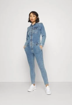 Coupon 🔔 ONLY Petite Damen ONLINC CALLI ZIP - Jumpsuit - Light Blue Denim 😍
