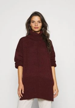 Billig 😉 ONLY Petite Damen ONLTATIANA - Strickpullover - Winetasting Melange 👍