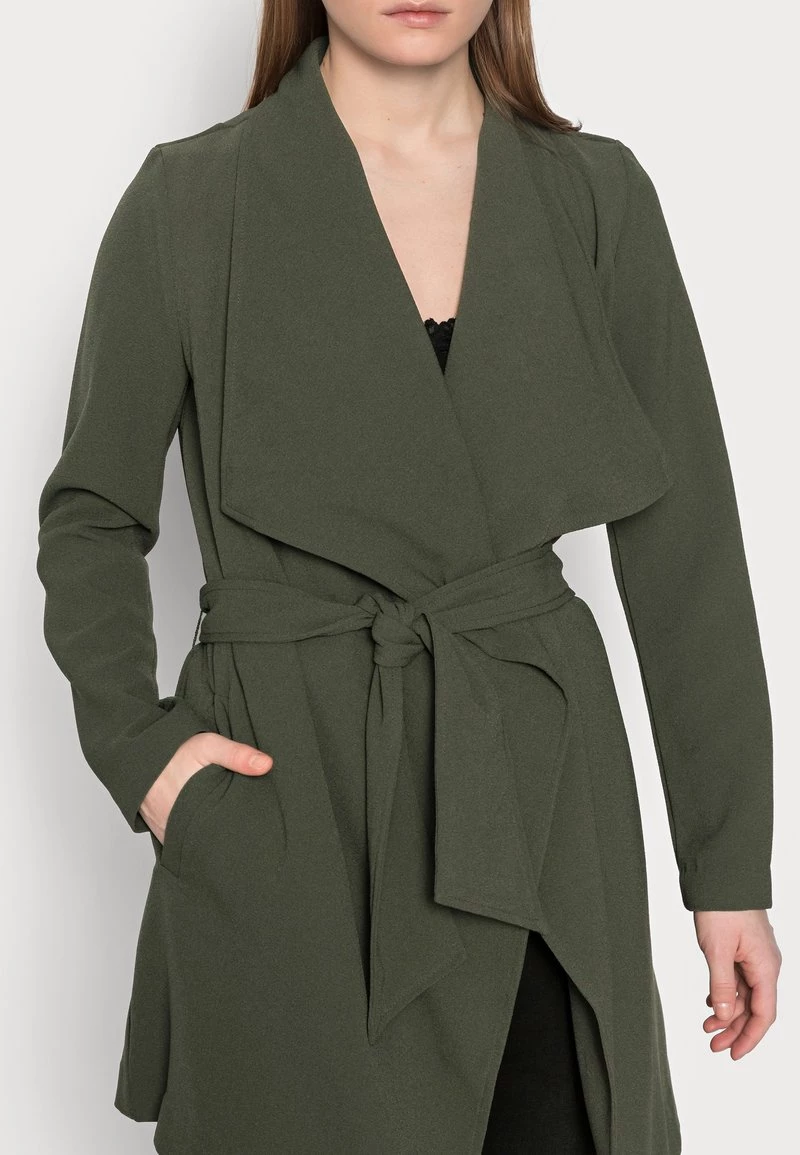 Bestes Angebot 🤩 ONLY Petite Damen ONLRUNA SPRING 🧥 COAT - Kurzmantel - Forest Night 🥰 – Bild 4