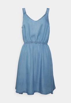 Schlussverkauf ⌛ ONLY Petite Damen ONLPEMA KARMEN LIFE 👗 DRESS - Freizeitkleid - Medium Blue Denim 🤩