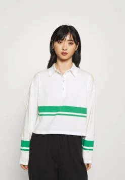 Top 10 🥰 ONLY Petite Damen ONLLIMA - Poloshirt - White/green ✔️