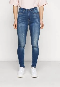 Top 10 ⭐ ONLY Petite ONLFPAOLA DESTROY PETITE - 👖 Jeans Skinny Fit - Medium Blue Denim | Damen 👏