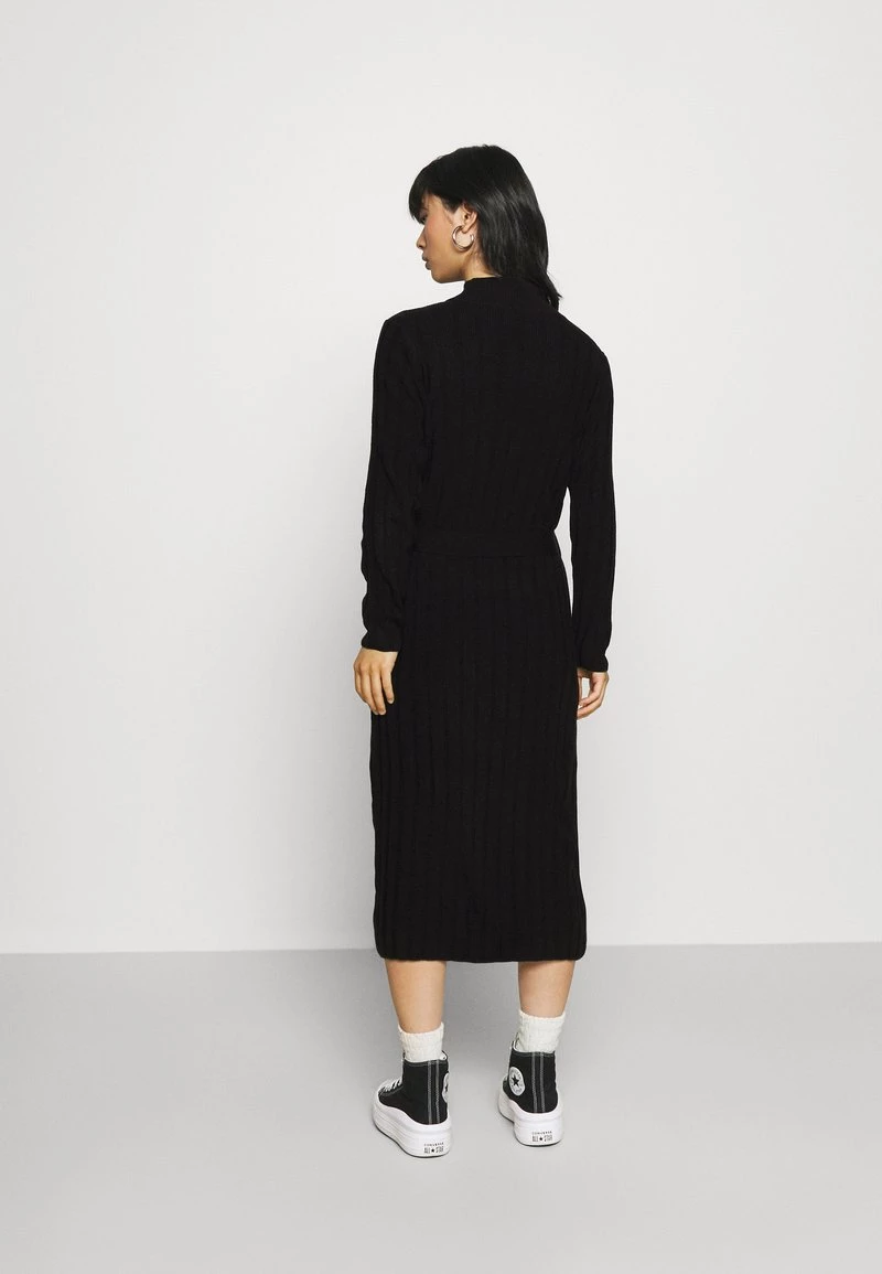 Besorgen 🔥 ONLY Petite Damen ONLNEW TESSA O-NECK 👗 DRESS - Strickkleid - Black 🎁 – Bild 3