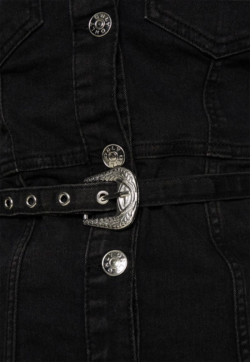 Schlussverkauf 🤩 ONLY Petite Damen ONLMYTH LIFEBELT 👗 DRESS - 👖 Jeanskleid - Black ⭐ – Bild 5