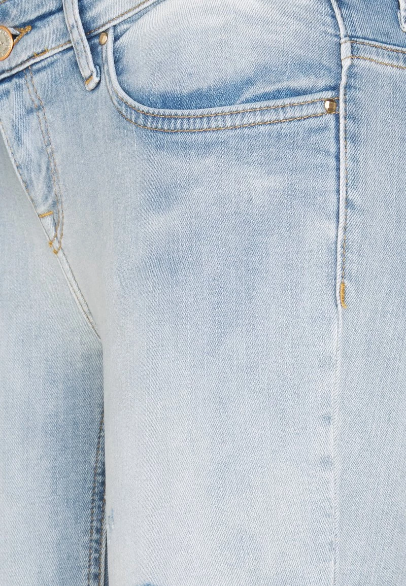 Am billigsten ⌛ ONLY Petite Damen ONLCORAL LOW DESTROYD - 👖 Jeans Skinny Fit - Light Blue Denim ⌛ – Bild 3