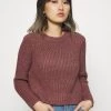 Bestes Angebot 😀 ONLY Petite Damen ONLFIONA - Strickpullover - Rose Brown 🎁