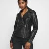 Coupon 👍 ONLY Petite Damen ONLMELISA BIKER - Kunstlederjacke - Black 🔔