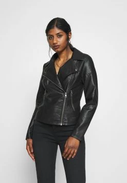 Coupon 👍 ONLY Petite Damen ONLMELISA BIKER - Kunstlederjacke - Black 🔔