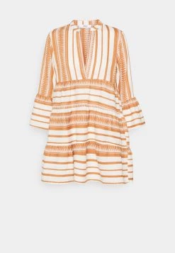 Am billigsten 👍 ONLY Petite ONLSALLY ATHENA 3/4 👗 DRESS - Freizeitkleid - Cloud Dancer/indian Tan | Damen 🤩