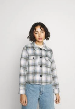 Rabatt 😉 ONLY Petite Damen ONLLOU CHECK JACKET - Leichte Jacke - Pumice Stone 🛒