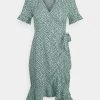 Am billigsten 🌟 ONLY Petite ONLOLIVIA WRAP 👗 DRESS - Freizeitkleid - Chinois Green | Damen 👏