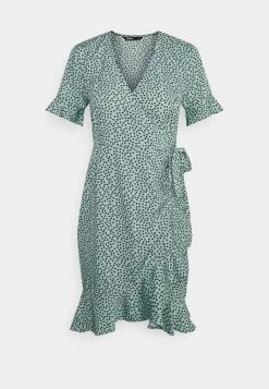 Am billigsten 🌟 ONLY Petite ONLOLIVIA WRAP 👗 DRESS - Freizeitkleid - Chinois Green | Damen 👏