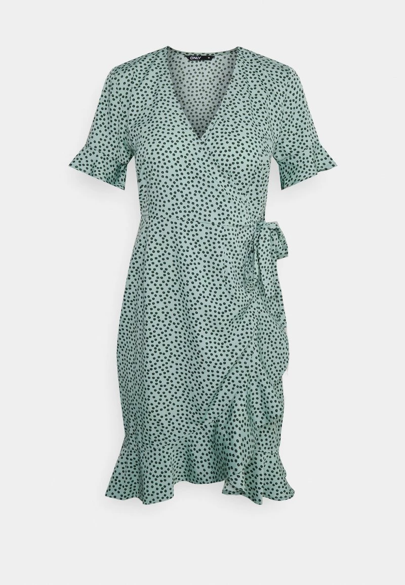 Am billigsten 🌟 ONLY Petite ONLOLIVIA WRAP 👗 DRESS - Freizeitkleid - Chinois Green | Damen 👏